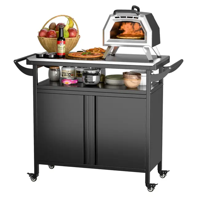 supeer grillwagen grilltisch pizzatisch