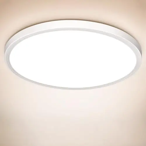 swoieltr led deckenleuchte flach rund