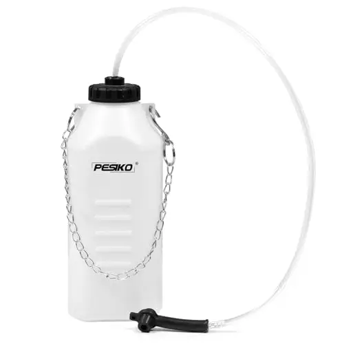 1L Bremsflüssigkeitsbehälter, Bremsenentlüfterflasche Bremsenentlüfter Mit 60CM Schlauch und Gummiadapter passend für die meisten Entlüftungsschrauben zum Sammeln von Bremsflüssigkeit