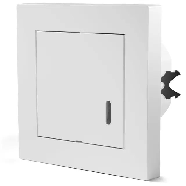 Scandinavian home Bewegungsmelder Innen - HF Bewegungsmelder Lichtschalter Standardmaß 55-180° 15m Erfassung, mit 3-Draht-Technik/Neutralleiter für LED, Unterputz Montage - Weiß Glänzend