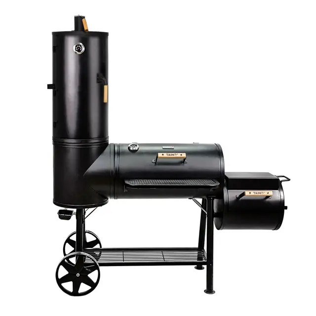 TAINO CHIEF 130 XXL Smoker - Holzkohle Grillwagen 130kg Profi-Qualität