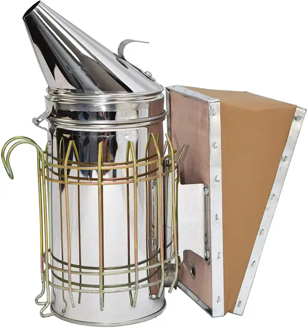 Neuer Bienenstock-Smoker aus Edelstahl mit Hitzeschild, Imkerzubehör