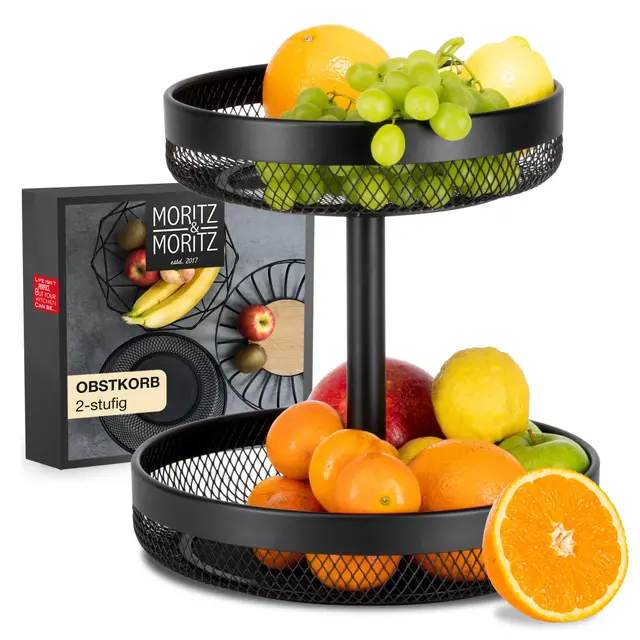 moritz & moritz obst etagere schwarz