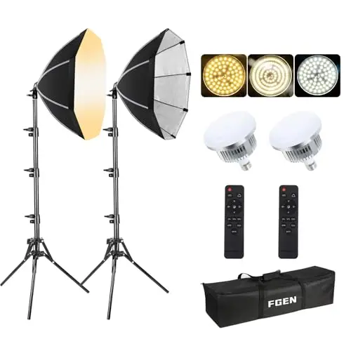 FGen LED Softbox Fotostudio Set