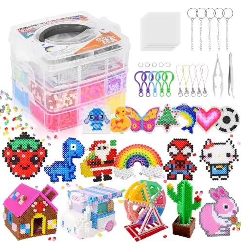 luluetpue bügelperlen set 5mm 10000