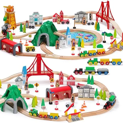sainsmart jr. holzeisenbahn set 112