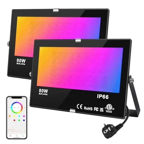 dusktec led fluter rgb 80w