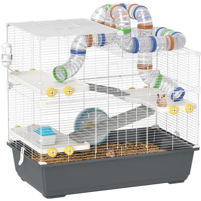 pawhut 4 etagen hamsterkäfig
