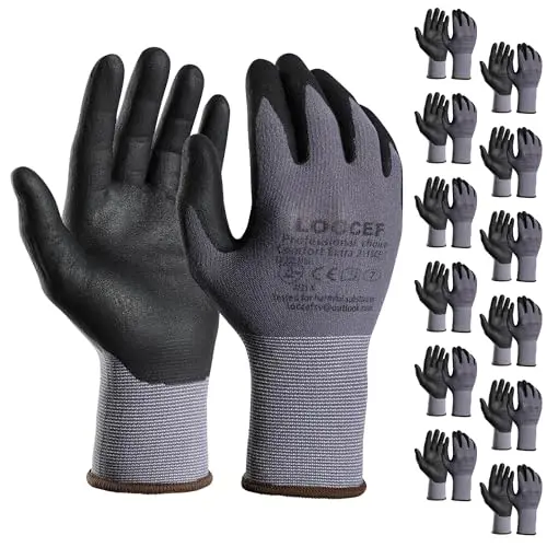 loccef microfoam nitrile gloves 12