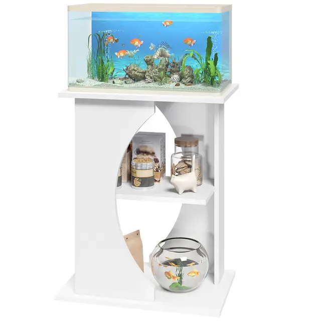 mahancris aquariumständer 3-stufig weiß