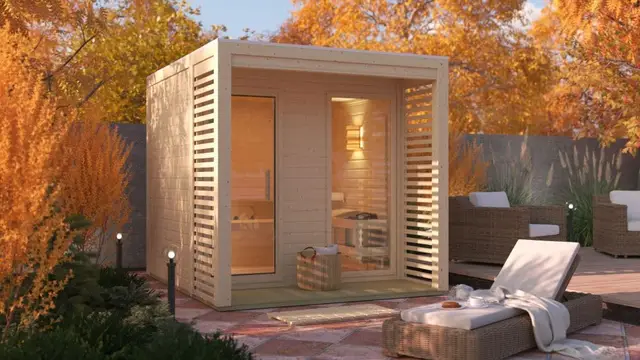 Karibu Saunahaus Angelia 9 kW Gartensauna elektrisch 276x276x231 cm