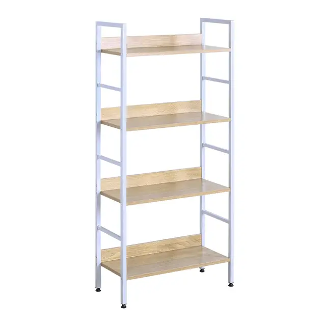 woltu standregal 4 etagen holz metall