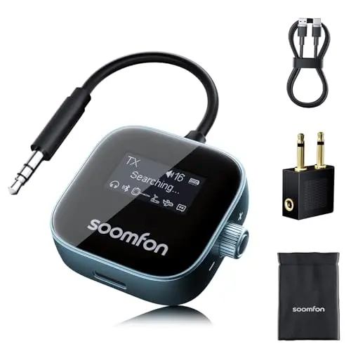 SOOMFON BT34-BN1 Bluetooth 5.3 Sender Empfänger 3,5 mm Klinke