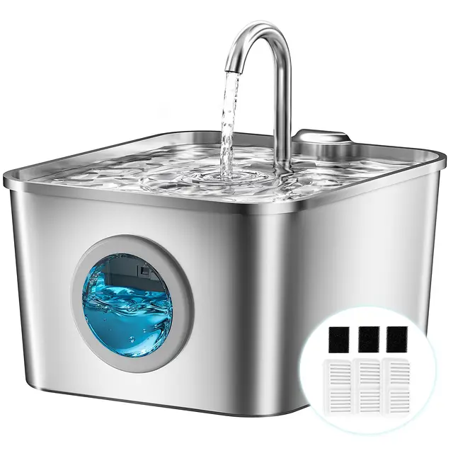 balimopet katzenbrunnen 2,6l edelstahl
