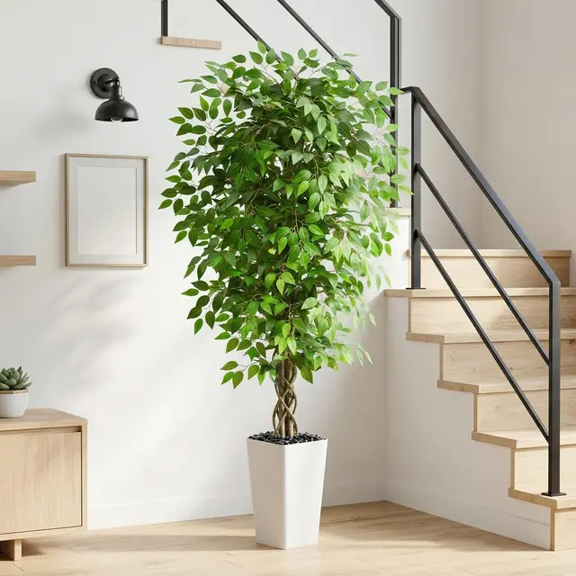 fsohoi künstlicher ficusbaum im topf