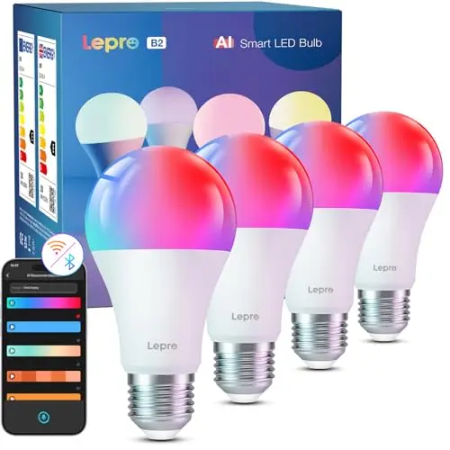 lepco ai smart glühbirne e27 10w
