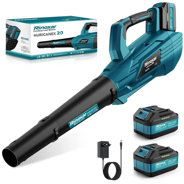 rinoxar hurricane x20 akku laubbläser