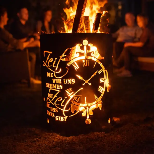 fuchsbau feuertonnen zeit motiv