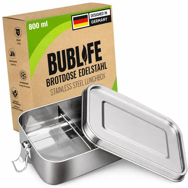 bublife brotdose edelstahl 800 ml