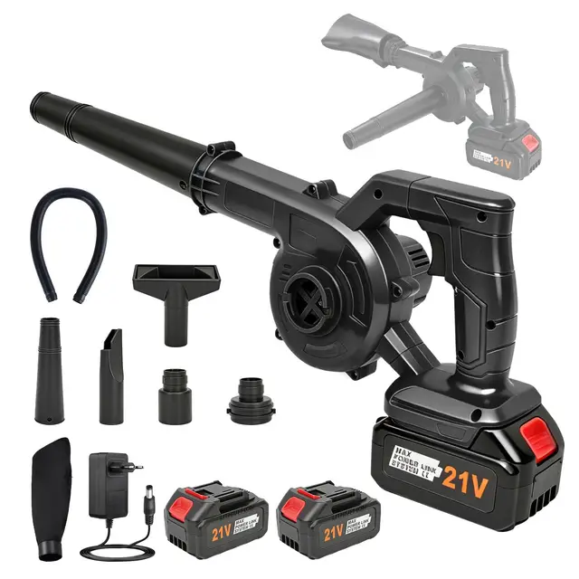growvid laubbläser laubsauger 2in1 akku