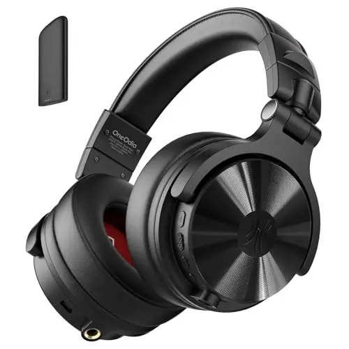 OneOdio Studio Max 1 Kabellose Over Ear DJ Kopfhörer, 120 Std. Spielzeit, 20 ms geringe Latenz, Hi-Res/LDAC-Audio, Dongle/Bluetooth 5.3/3,5 mm/6,35 mm für Musik Monitoring Recording Podcast Gitarre