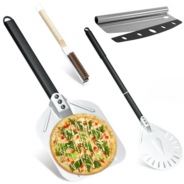 lmaqfum 4tlg pizza schieber set alu