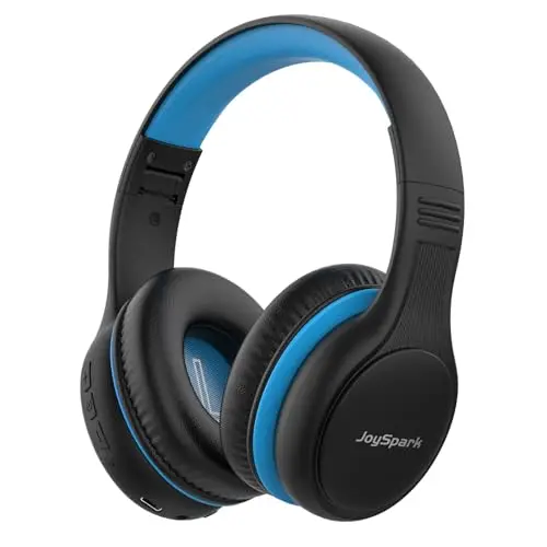 JoySpark Bluetooth Kopfhörer Kinder, 60 Stunden Wiedergabezeit, Bluetooth 5.4 Kabellose Kinderkopfhörer, Type-C Schnellladung, 85/94dB Lautstärkebegrenzung, Faltbare kopfhörer Kinder mit Mikrofon