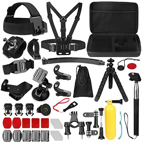bonvvie 50-in-1 actioncam zubehörset