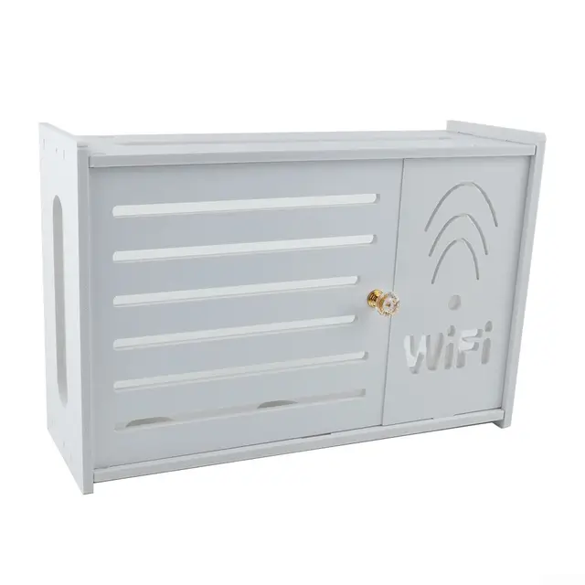 ZYWUOY WiFi Storage Box, Wireless WLAN-Router Rack Wohnzimmer Wandmontage Aufbewahrungsbox Wanddekoration dekorative Box schwebende Regale TV Set-Top-Rack für Wohnzimmer Schlafzimmer Wohnung (Typ E)