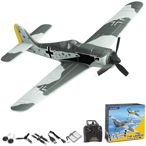 VOLANTEXRC RC Planefor Anfänger, WWII A6M Zero Fighter 2.4GHz, 4CH Ferngesteuertes Flugzeug mit Xpilot Stabilität & One Key Kunstflug, RC Flugzeug für Erwachsene (761-17)