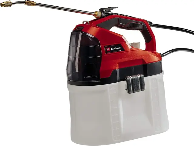 Einhell Akku-Drucksprühgerät GE-WS 18/75 Li-Solo Power X-Change (18 V, automatische Pumpe, transparenter Tank, teleskopierbare Lanze, ohne Akku)