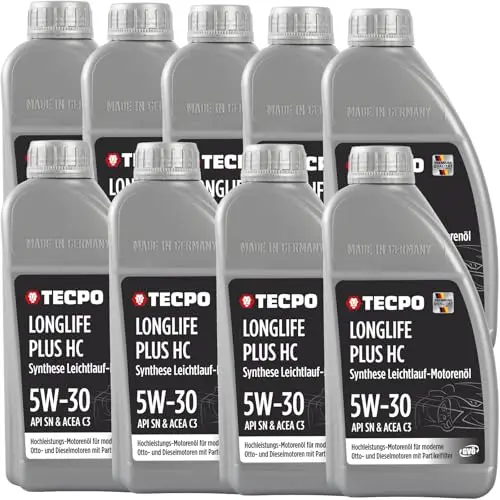 tecpo 5w-30 motoröl 9l
