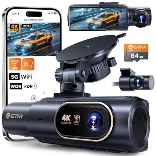 ertr 4k dashcam 3-kanal