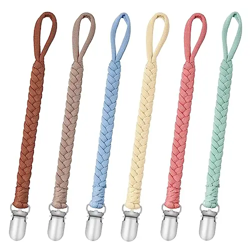 cldy schnullerkette baby 6er set rainbow