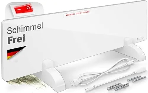 KESSER® Schimmel Infrarotheizung Schimmelentferner 50W Bad & Wandheizer | Schimmelfrei ohne Chemie