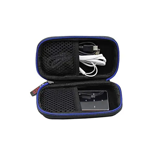 GUBEE Mp3 Player Tasche (Rot), Hart Reise Case Hülle für MP3-SPIELER, BERTRONIC/Victure/Soulcker/SVMUU mit Bluetooth und anderem Musikplayer, für Kopfhörer, USB-Kabel, Speicherkarte.