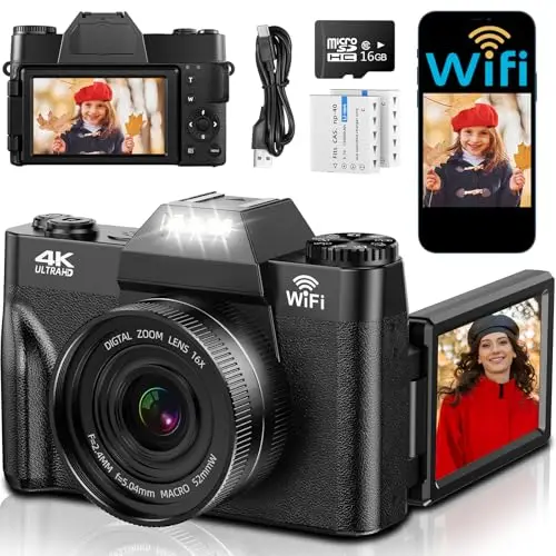 tauaha 75mp kompaktkamera 4k