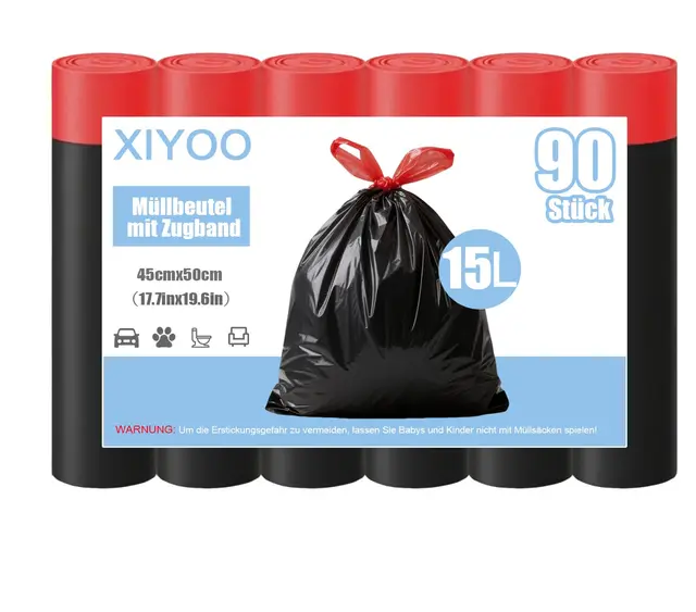 xiyoo müllbeutel 15l 90 stück