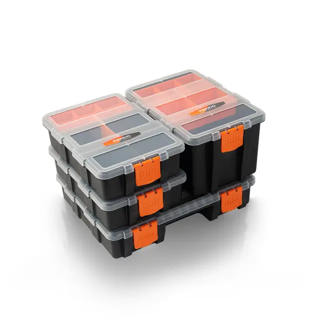 Kendo 4-in-1 Sortimentskasten-Set 49 Fächer Werkstatt