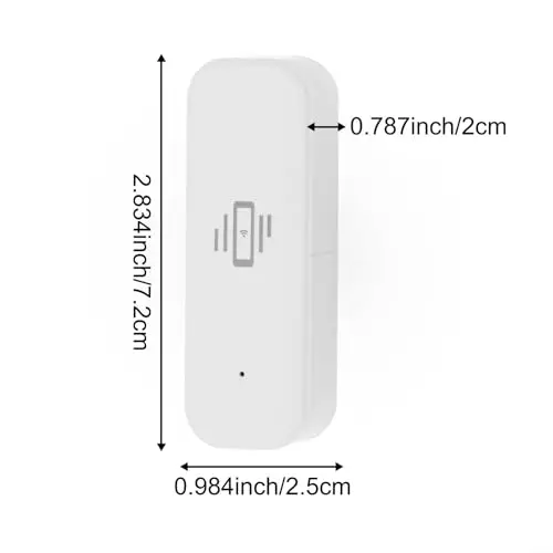 HpLive WLAN Vibrationssensor, für Smart Life für Tuya App Vibrationssensor, Echtzeit-Überwachung, Einstellbare Empfindlichkeit, Intelligente Verknüpfung