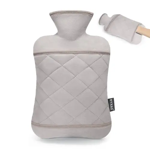 byxas wärmflasche 2l kängurutasche grau