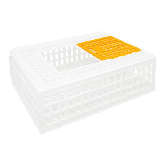 4 Stück Hühner Transportkäfige, 77x55x27 cm Geflügel Transportkiste, Kunststoff Transportkäfig, Transportbox für Hühnern, Enten, Gänsen
