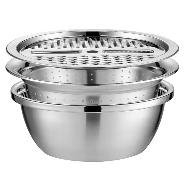 wifehelper 3-in-1 edelstahlbecken mit