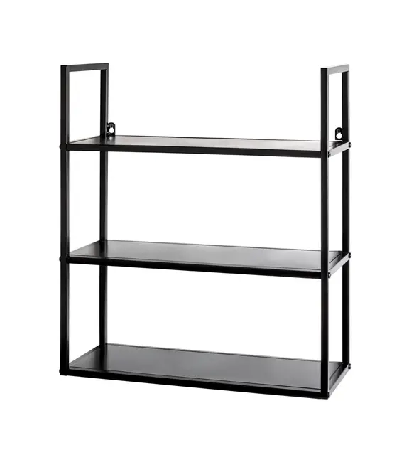 haku wandregal metall schwarz 50 cm