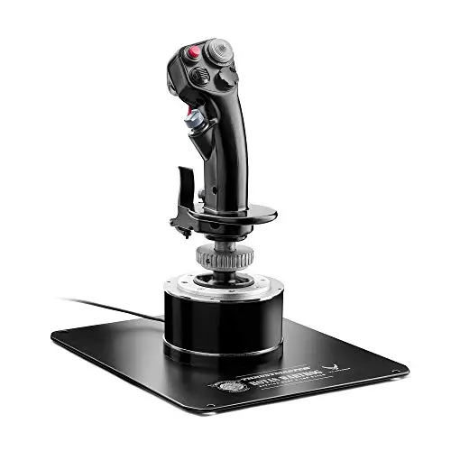 Thrustmaster Hotas Warthog Flightstick – Offizielle U.S. Air Force A-10C Replika – HallEffect AccuRate Technology (H.E.A.R.T), Metall-Design, 19 Aktionstasten – USB Joystick für PC