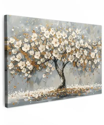 muchowow leinwand 120x80 cm natur blumen
