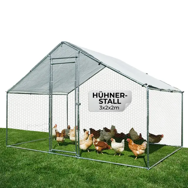strend pro hühnerstall metall 3x2x2m