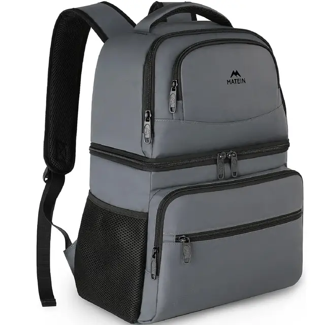 matein kühlrucksack 34l grau polyester
