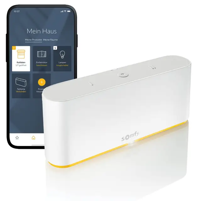 Somfy TaHoma Switch 1870595 - Smart Home Zentrale für das vernetzte Zuhause - Kompatibel mit io, RTS, HomeKit und Zigbee 3.0 - für Ihr intelligentes Zuhause - Smart Home - Einfach zu installieren