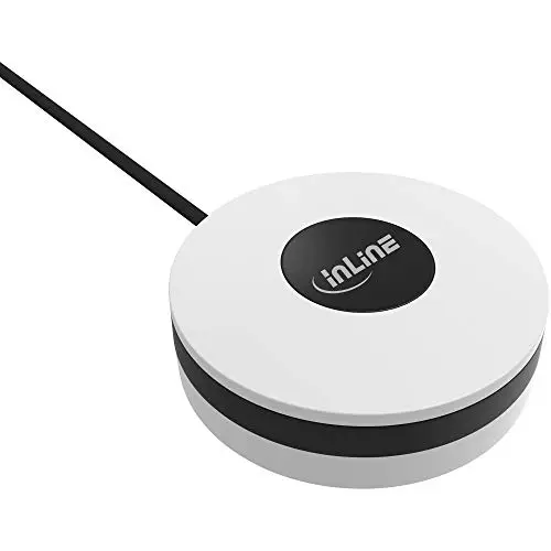 InLine WLAN IR Fernbedienung Smart Home Hub, Universal Infrarot Blaster 2,4GHz, App & Sprachsteuerung für TV, Klimaanlage, HiFi, kompatibel mit Alexa und Google Home, weiß, 40163W